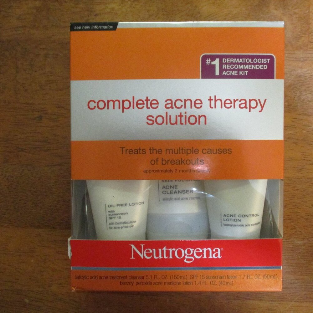 3 Kits of  -- Neutrogena Advanced Solutions Complete Acne Therapy System
